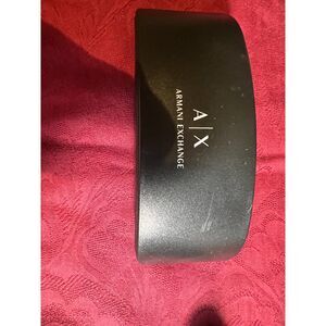Armani Exchange A/X black glasses hardshell glasses case.